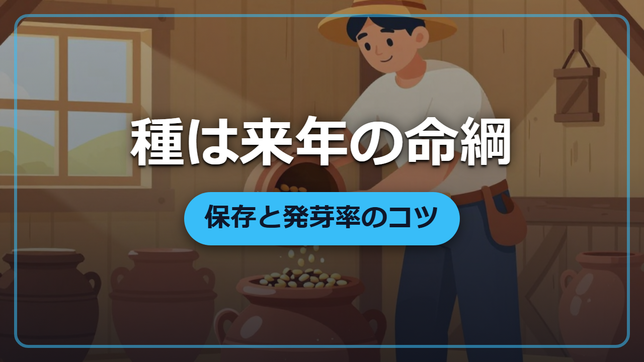 【異世界転生】来年の命綱を守る「種の保存」と発芽率の見きわめ方