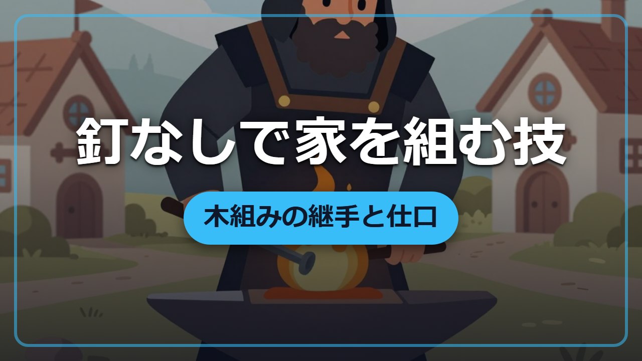 釘を一本も使わずに家を組む！？ 異世界で役立つ木造軸組の継手と仕口