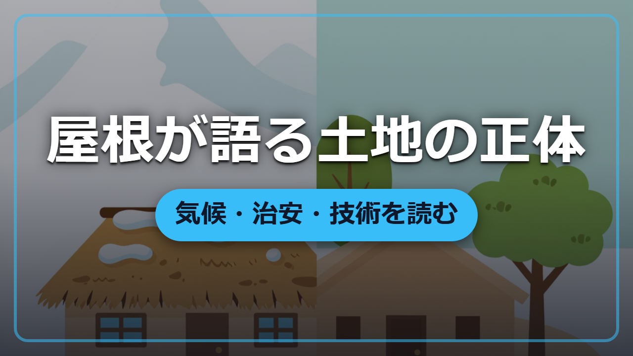 【異世界転生】屋根と窓だけでその土地の「正体」が分かる
