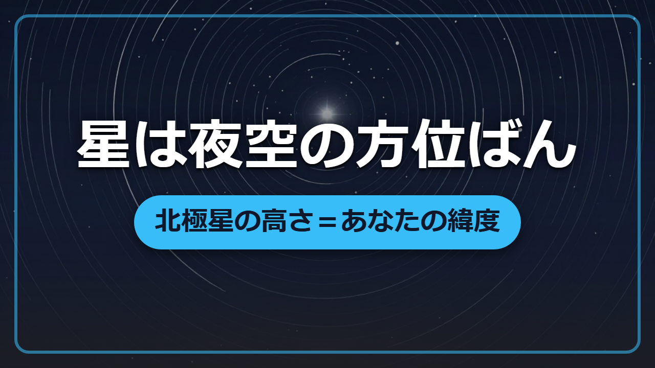 【異世界で夜道に迷ったら】星さえ見えれば、方角も季節も時刻もわかる
