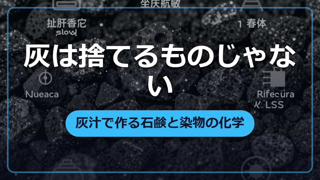 焚き火の灰が石鹸になる?異世界で使える灰汁の化学【異世界雑学】