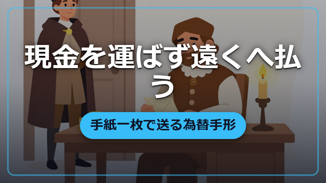【異世界転生】金貨を運べば盗賊の餌食　手紙一枚で遠くの町に支払う「為替手形」の作り方