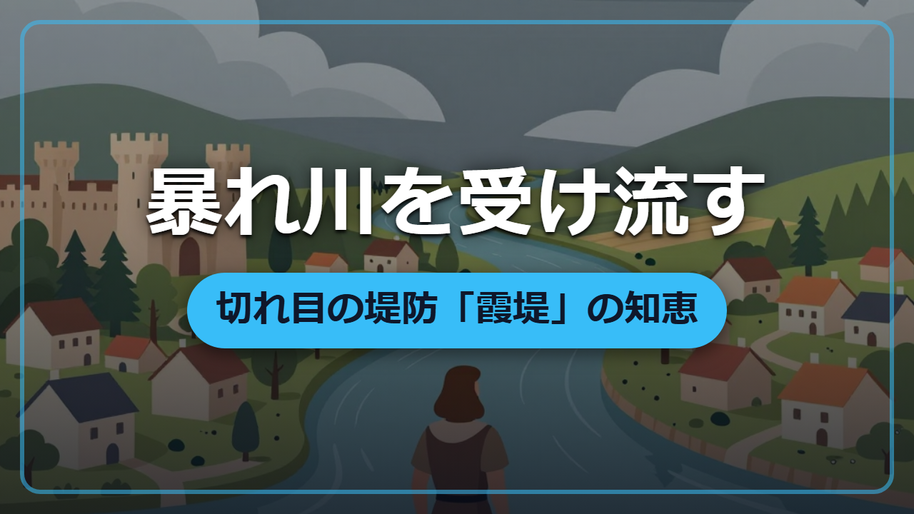【異世界転生】暴れ川を“受け流して”村を守る治水術「信玄堤と霞堤」