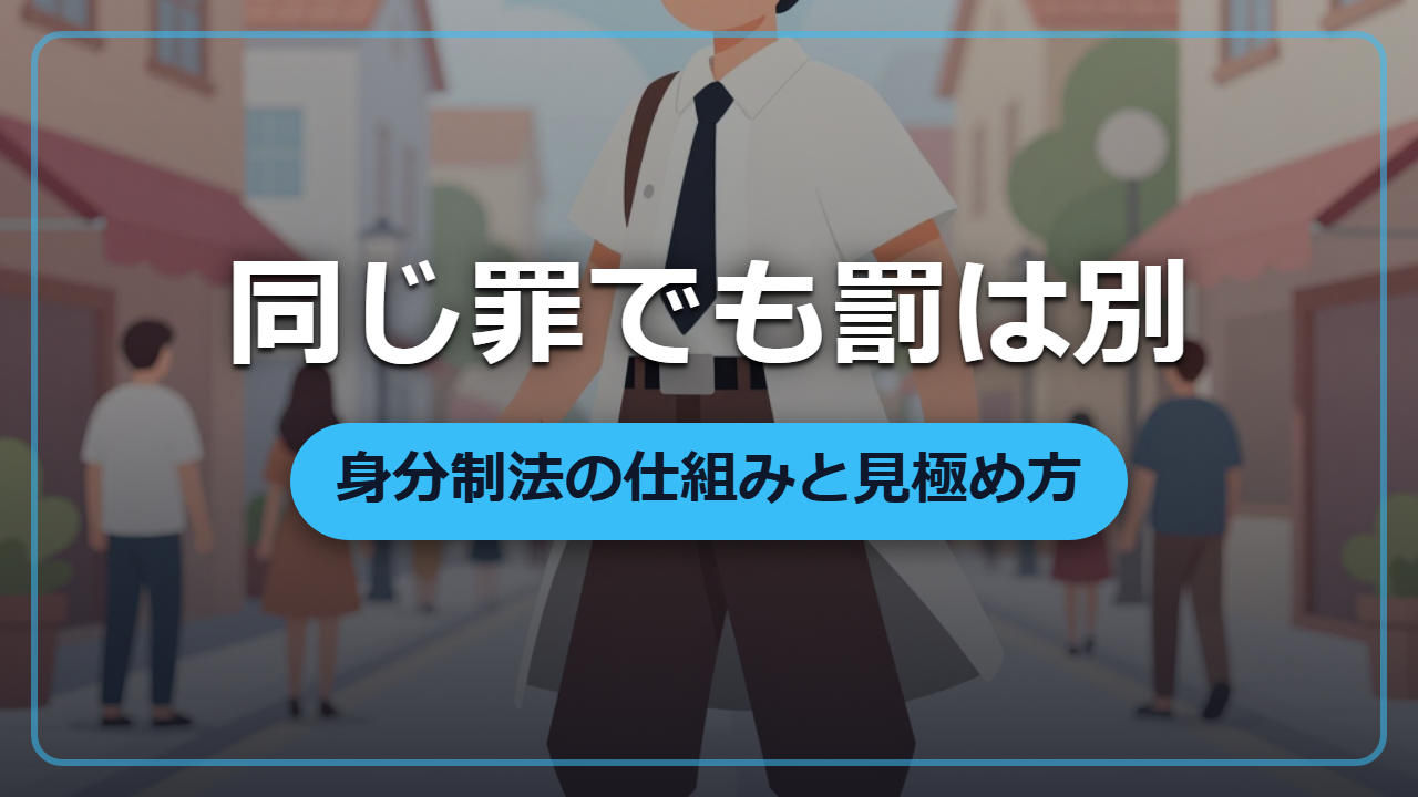 【異世界転生】同じ罪でも身分で刑が変わる「身分制法」の仕組み