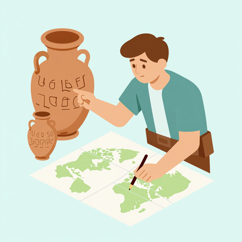 壺の刻印が語る交易路