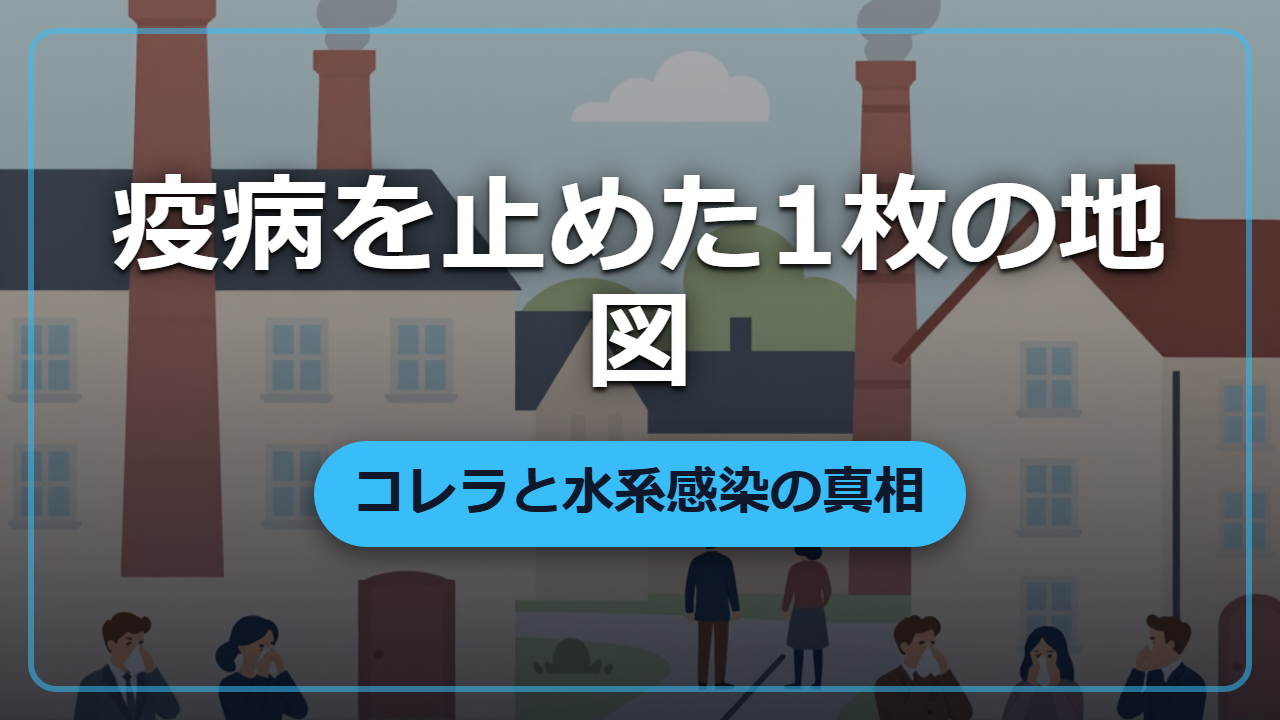 たった1枚の地図が疫病を止めた ―― 医学史を変えたコレラ捜査の物語