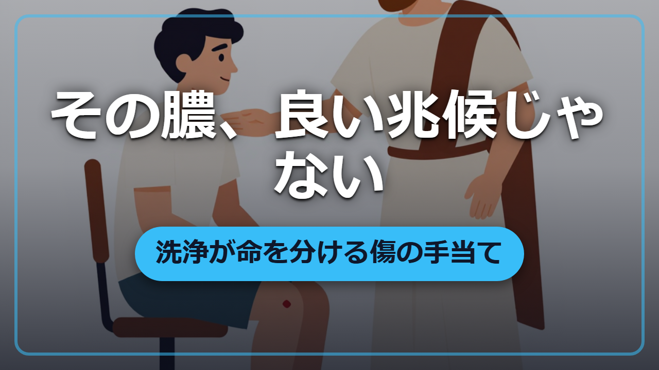 【異世界転生】「膿は良いもの」は迷信！傷の化膿を防ぐ正しい洗浄法