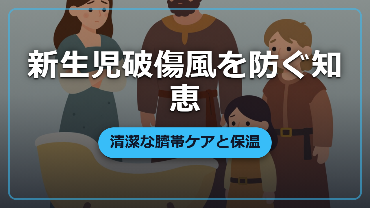 その臍の緒、感染源かも ―― 新生児を守る清潔と保温の知恵
