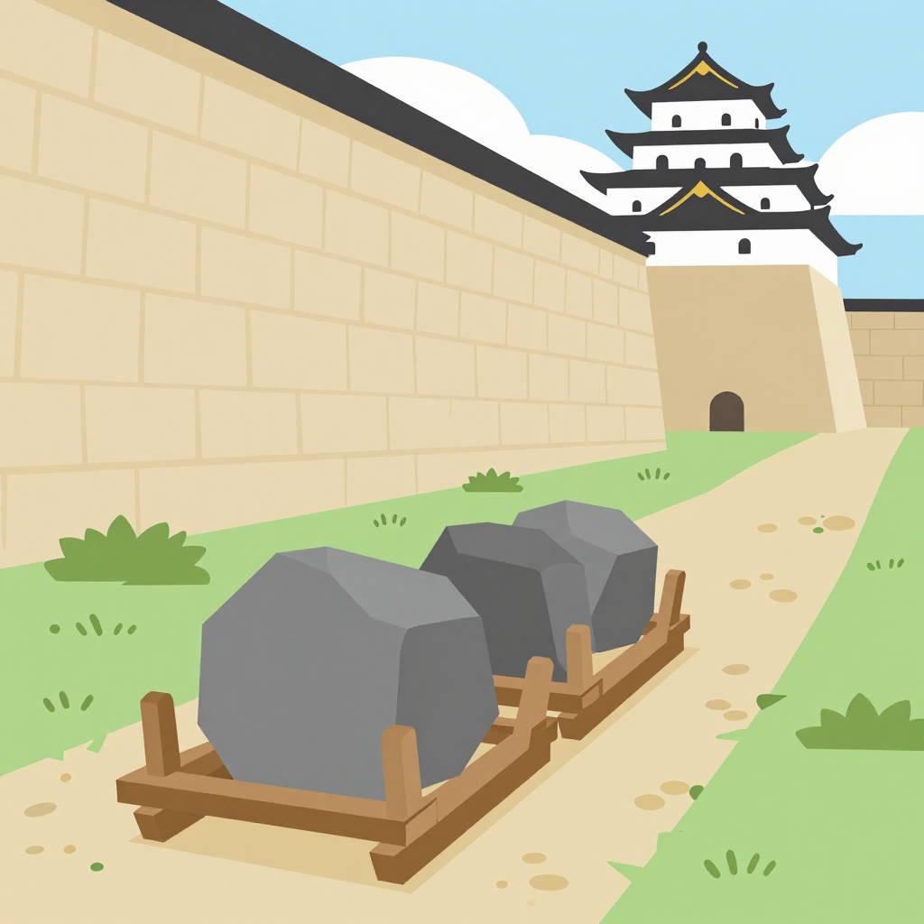 城の石垣を支えた石切場