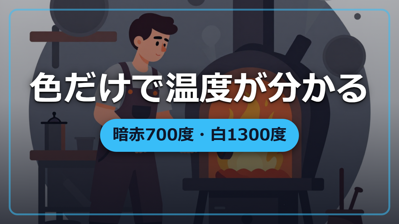 温度計なしで炉を操る職人の目「色で温度を読む」技術の科学