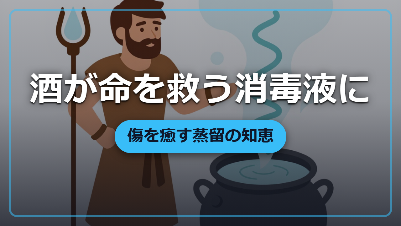 酒から『生命の水』へ ―― 異世界で使える蒸留消毒液の作り方
