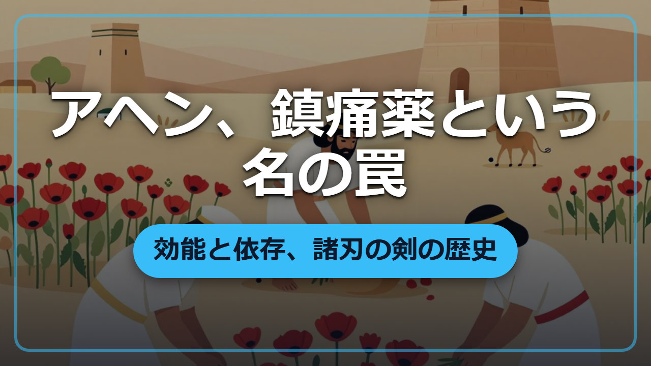 アヘンは救いか毒か｜鎮痛薬の裏に潜む依存の罠