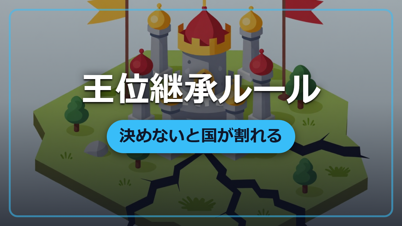 【異世界統治】王位継承ルールを決めないと国が割れる、長子相続・分割相続・選挙王政