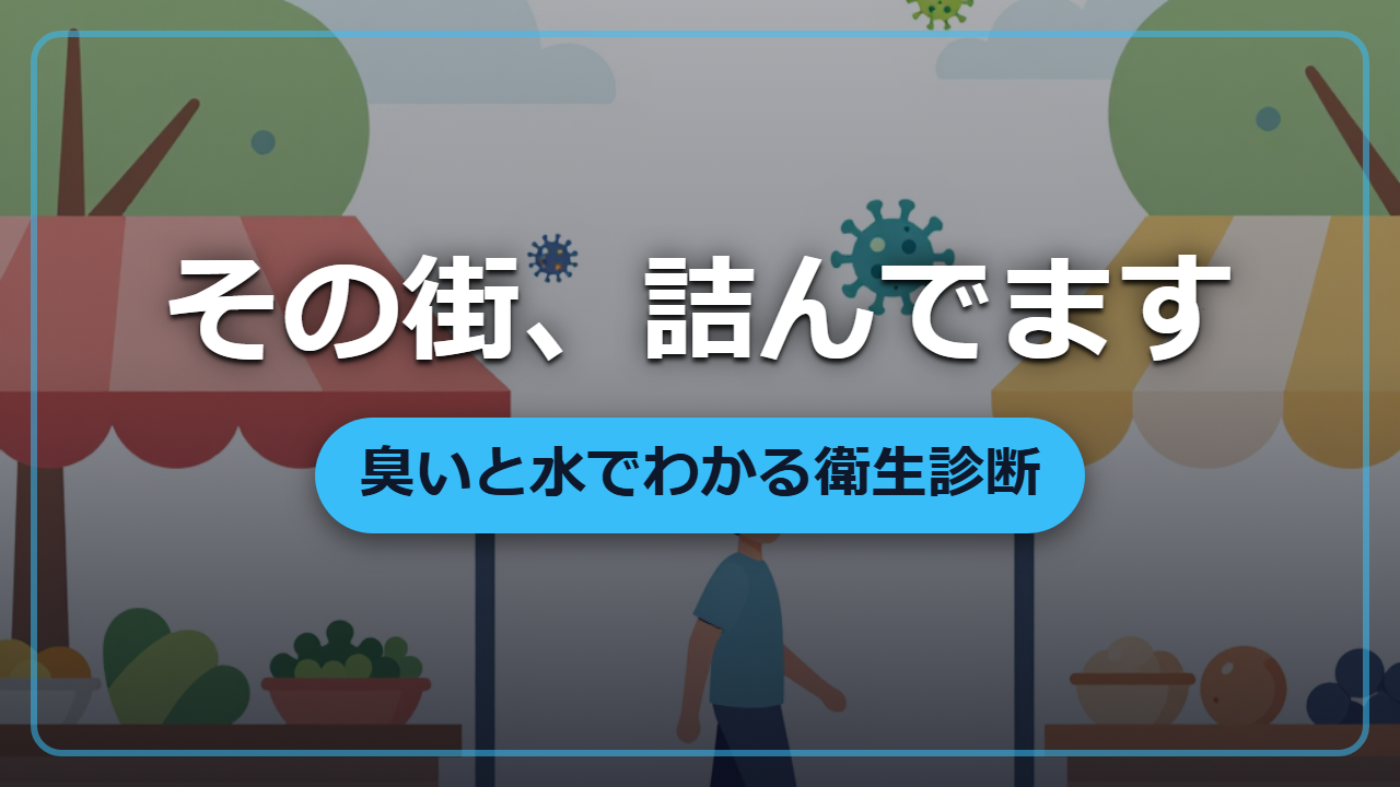 到着1日で「詰む街」がわかる｜臭いと水で読む衛生レベル診断【異世界転生の雑学】