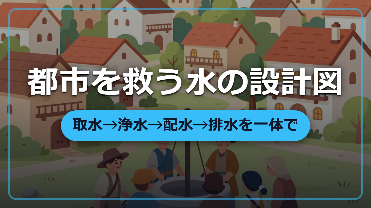 転生して領主になったら知っておきたい「都市の水」全体設計〜取水・浄水・配水・排水〜