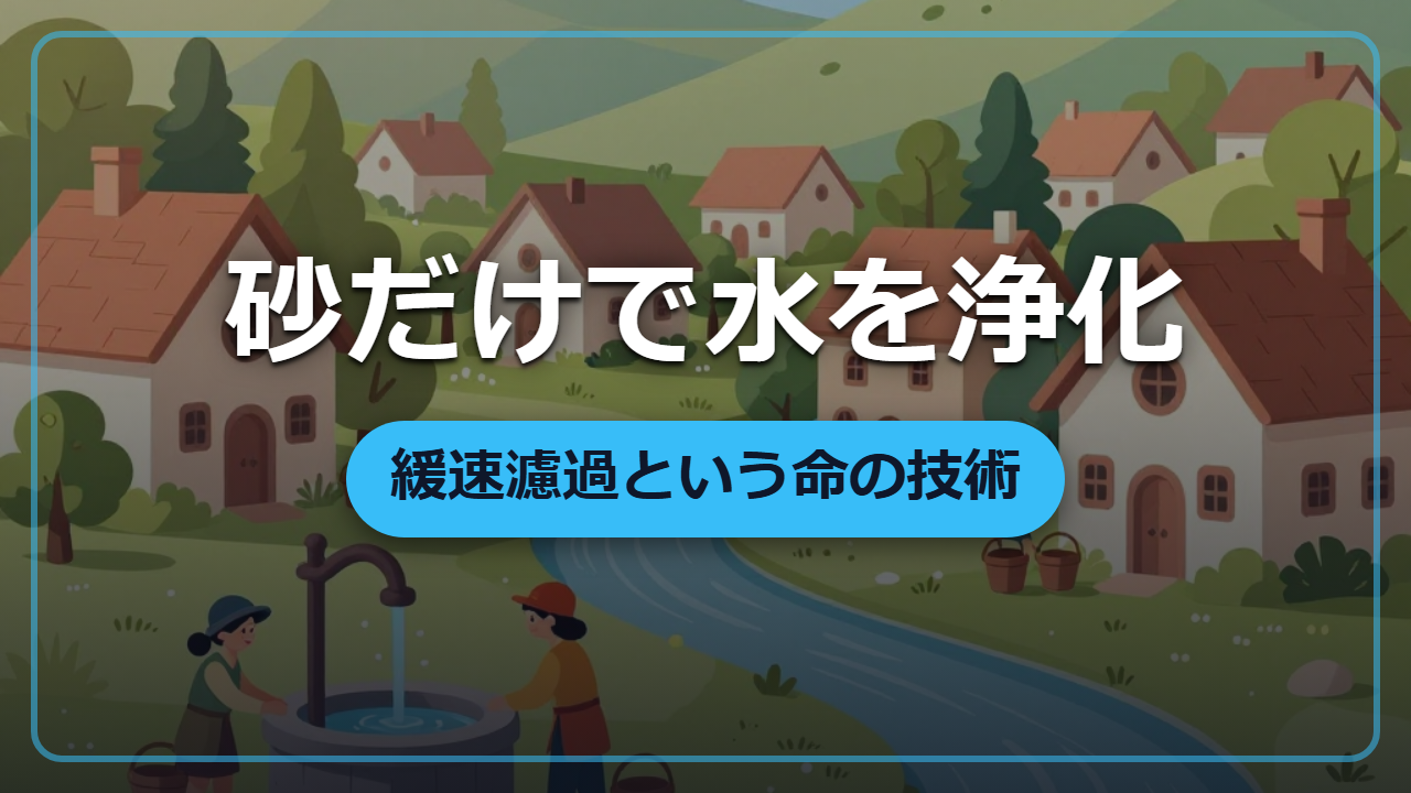 【異世界転生】薬も機械もいらない！砂だけで水を浄化する「緩速濾過」のしくみ