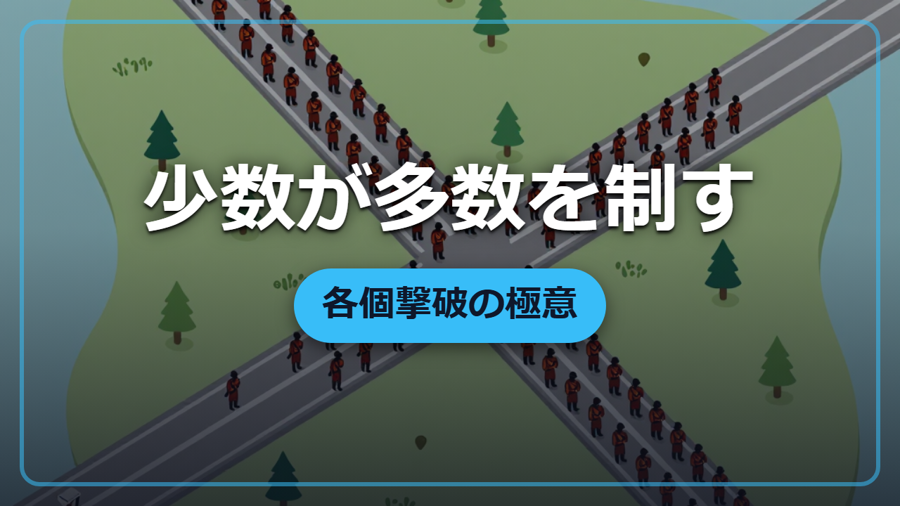 少数が多数を制す「各個撃破」―異世界でも通じる必勝の戦術