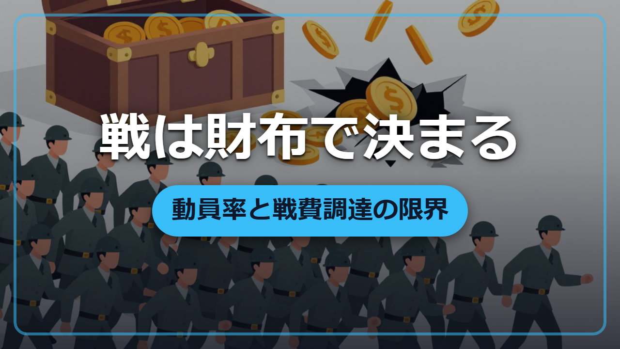 戦争は兵の数より財布で決まる?―動員率と戦費調達の限界