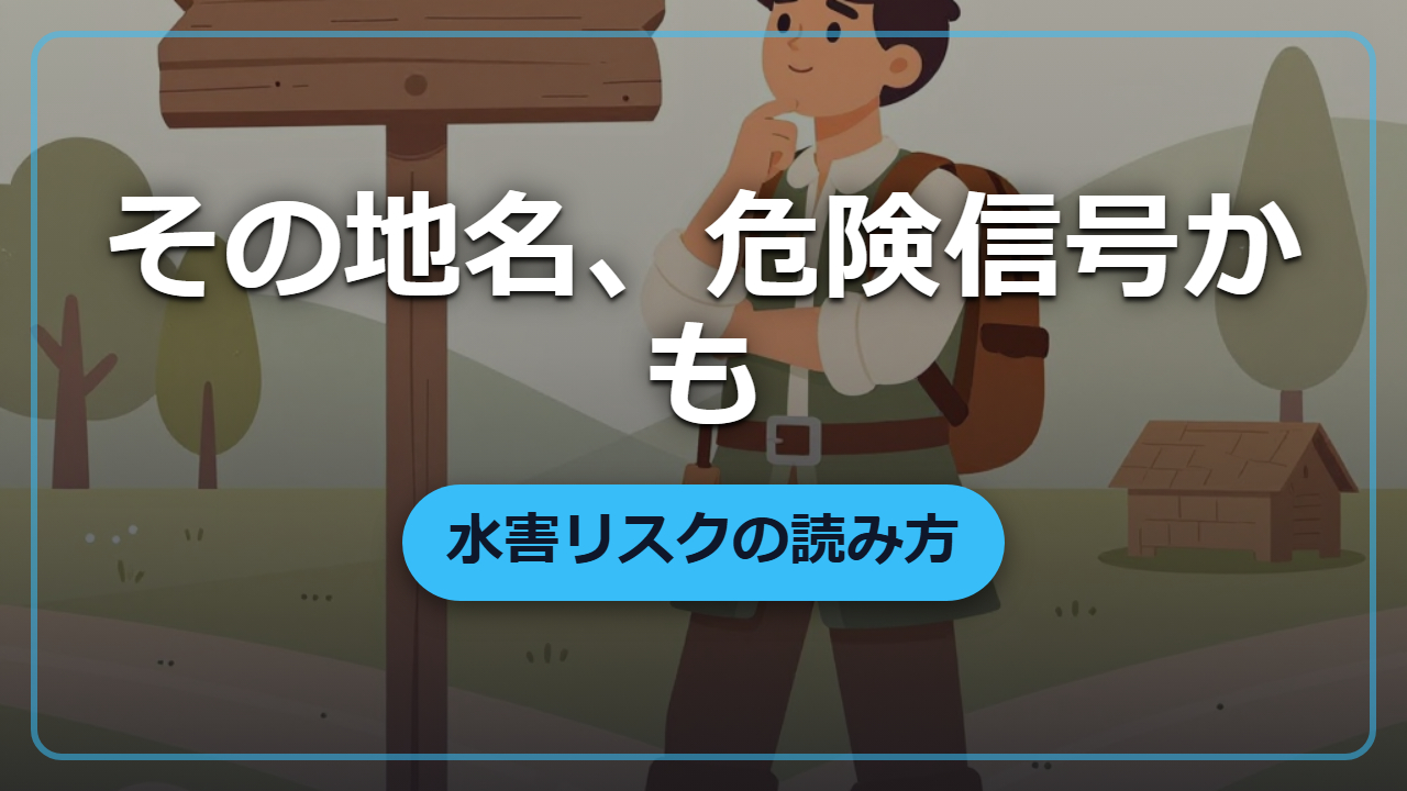 【異世界転生】その地名、危険信号かもしれません 水害リスクの読み方